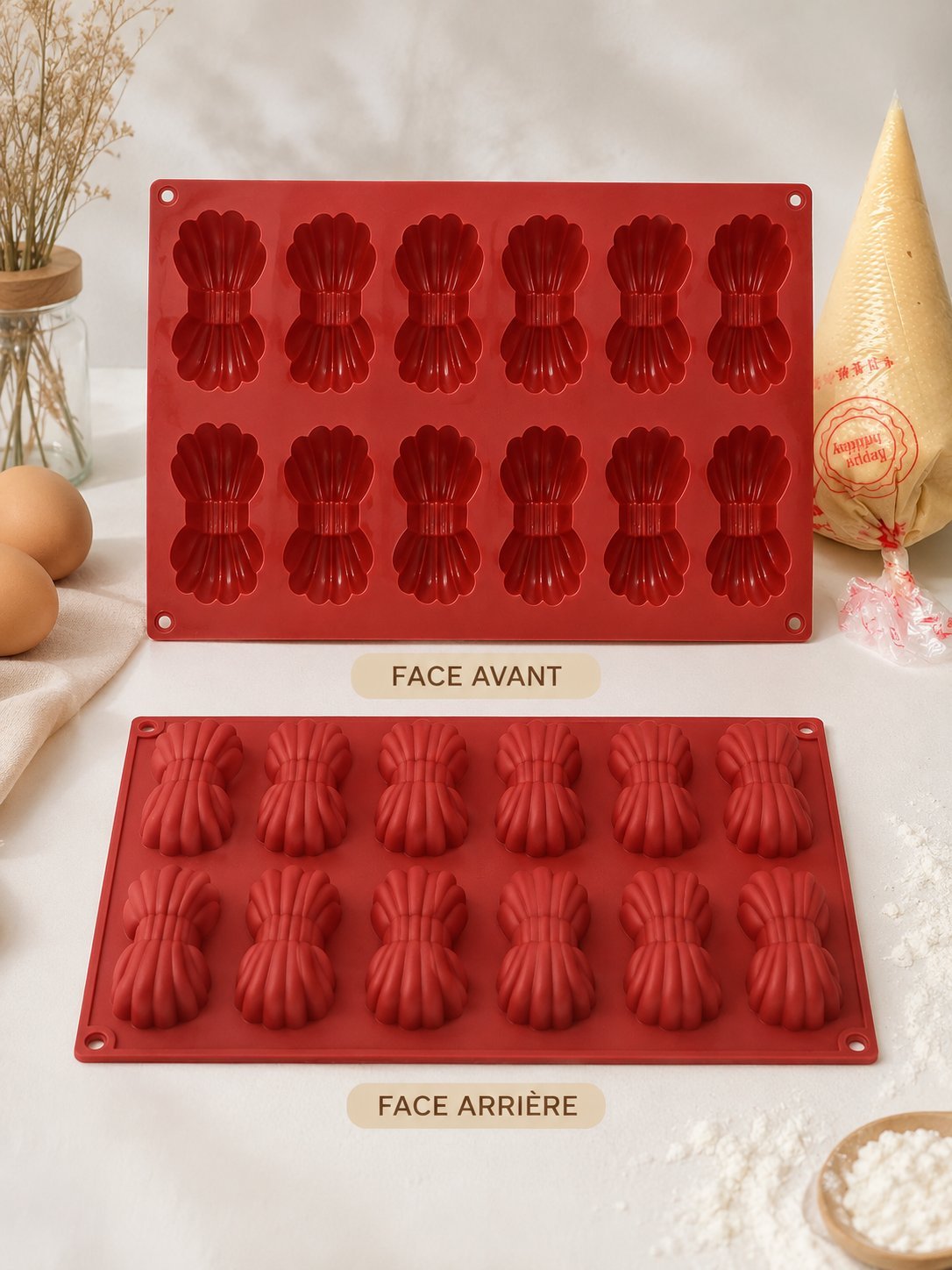 Deux moules en silicone 