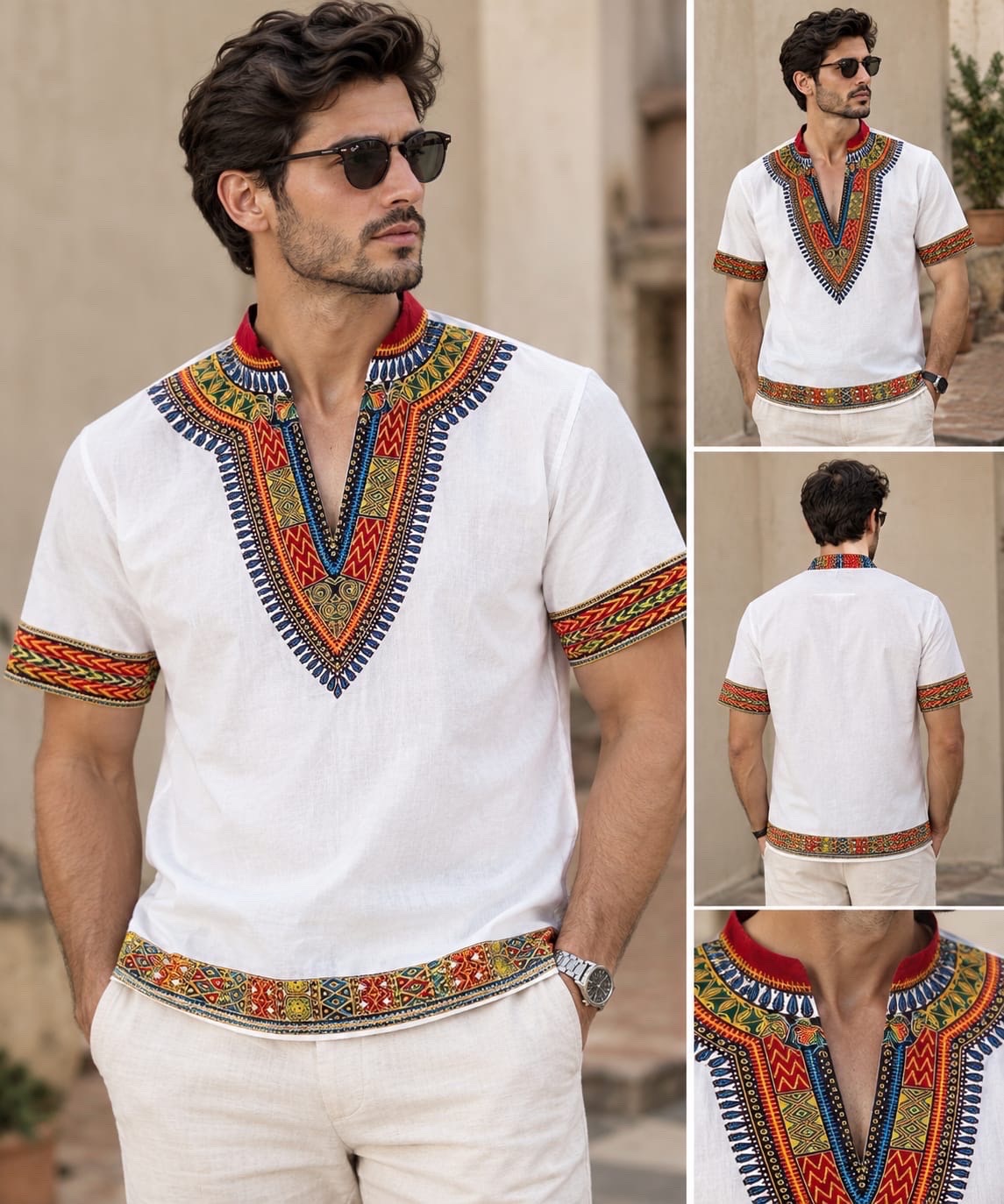 T-Shirt Dashiki Africain style 