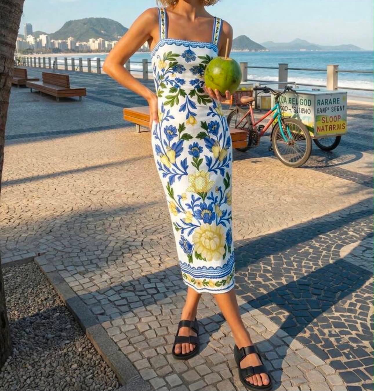 Robe jaune ajustee