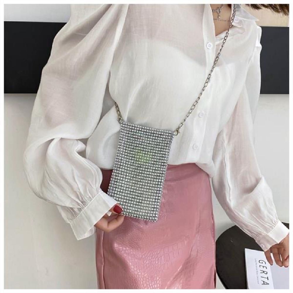 Pochette en strass pour smartphone