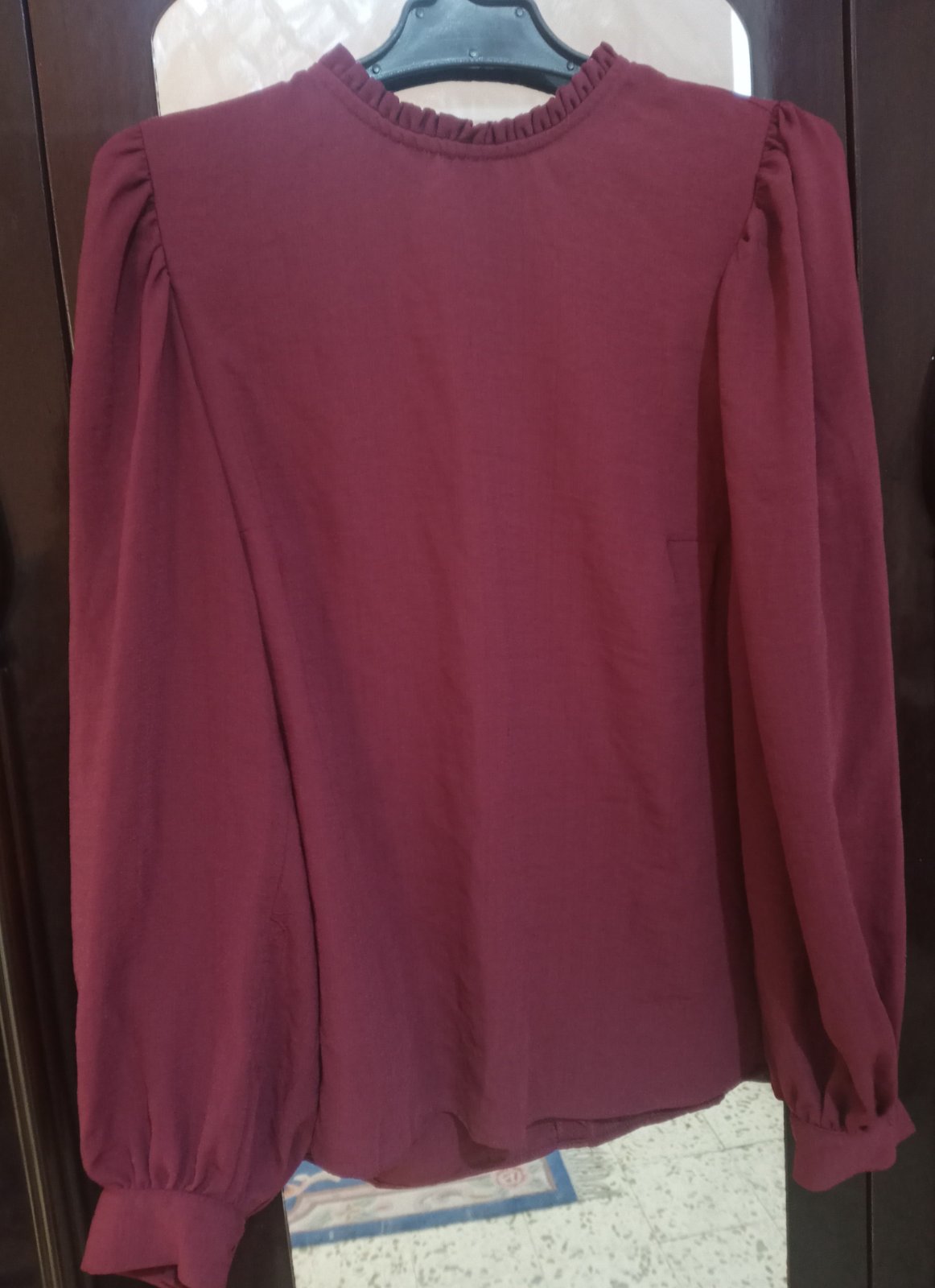 Chemise rouge bordeaux 