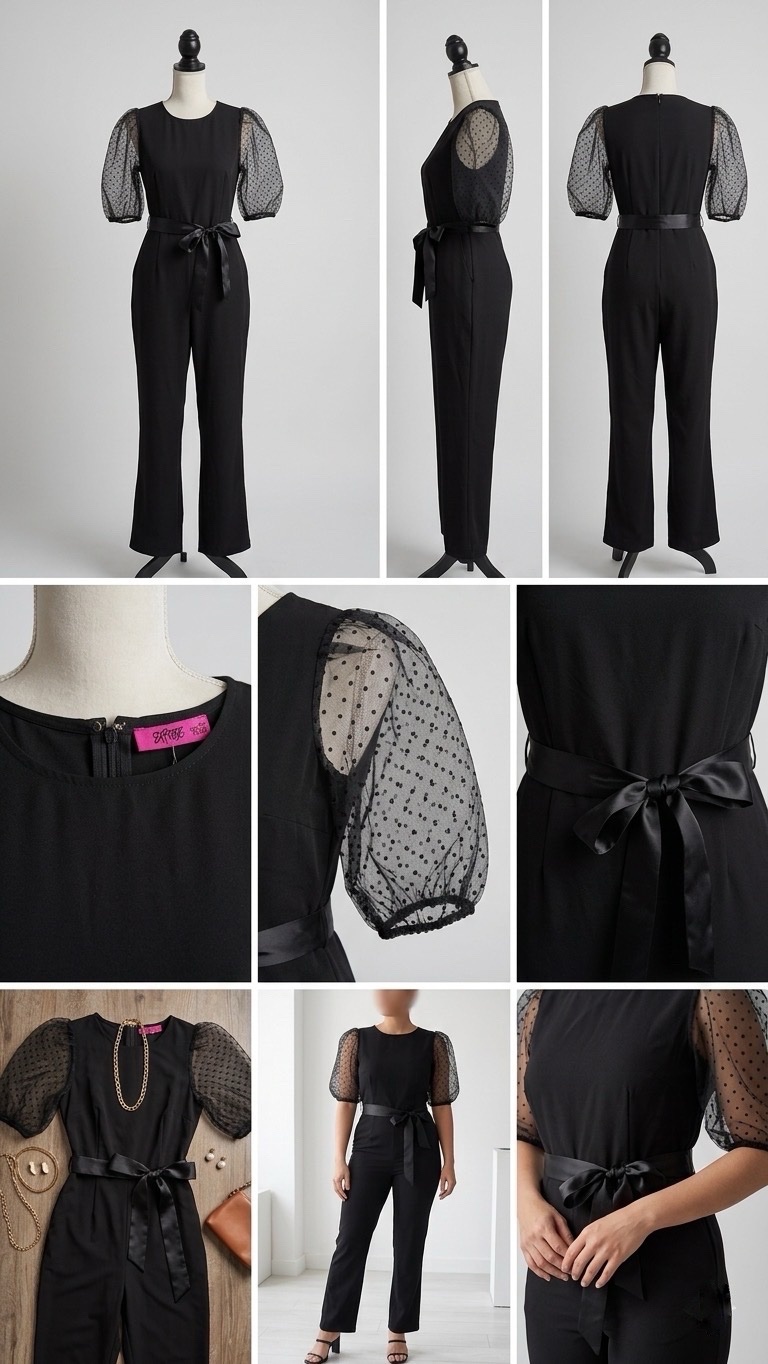 Combinaison noir chic 