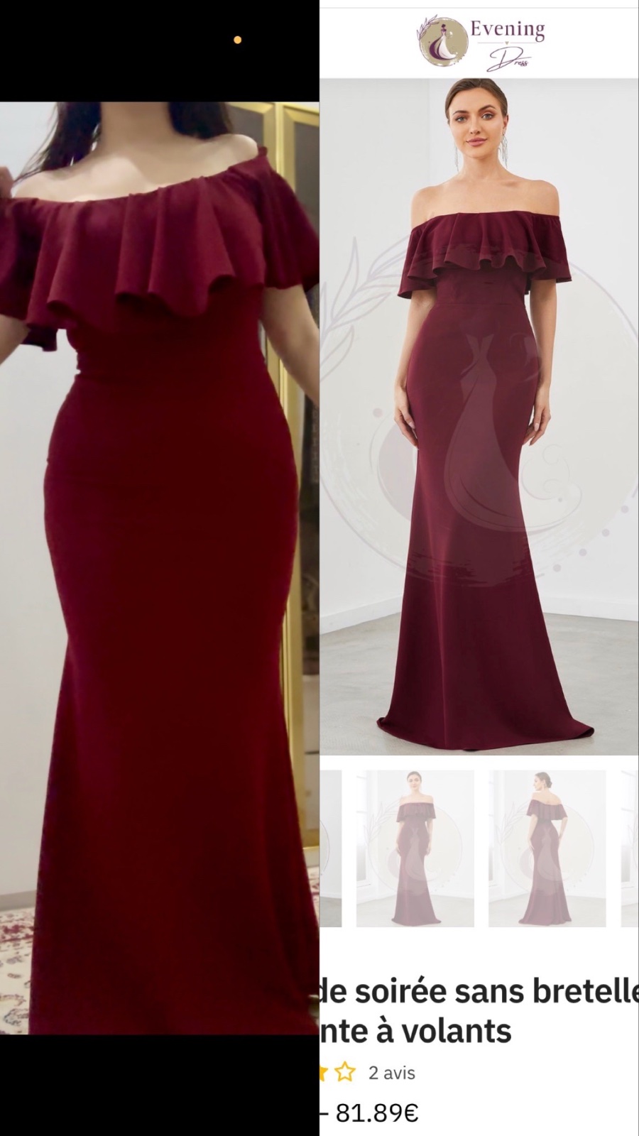 Robe rouge siréne 