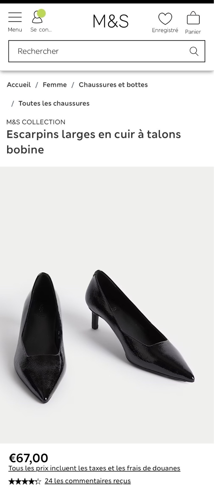 Escarpins en cuir M&S