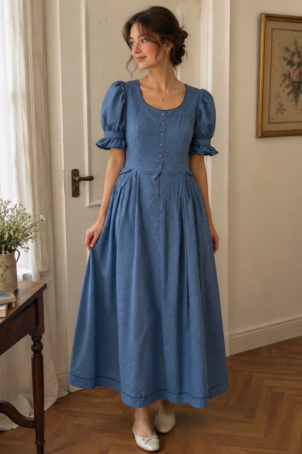 Robe petit pois ( polka dots ) vintage 