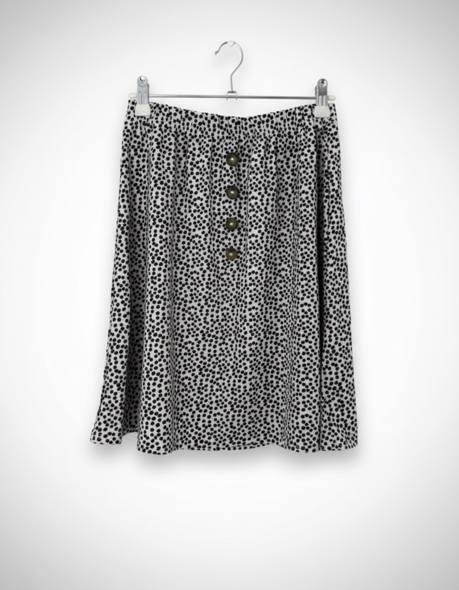 Jupe polka dots noir et blanc 