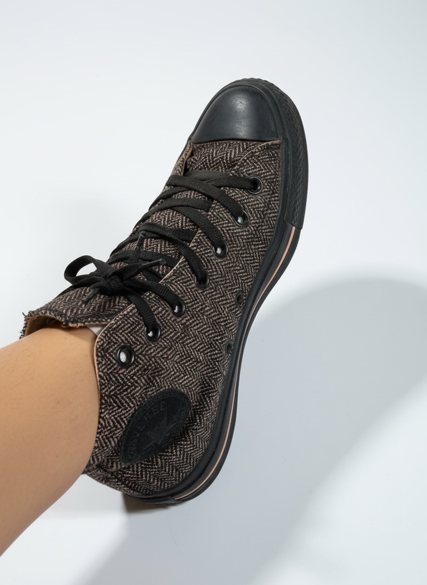 Converse rose et noir 