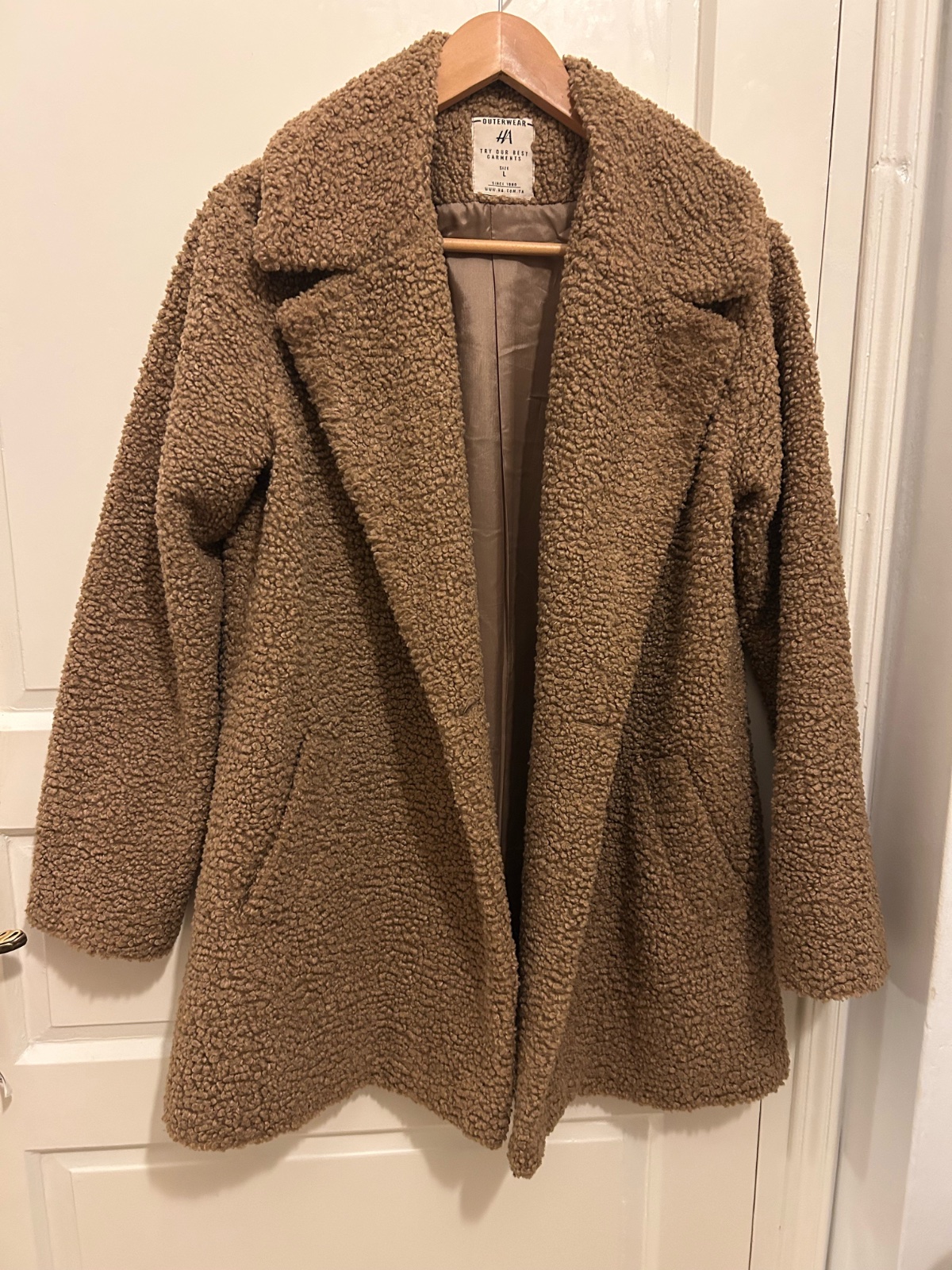 Manteau teddy bear caramel 