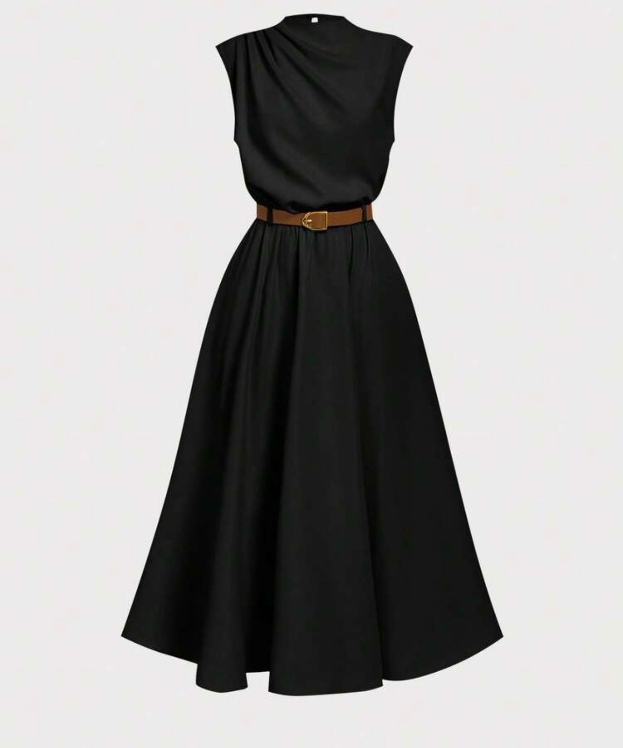 Robe noir Shein avec ceinture