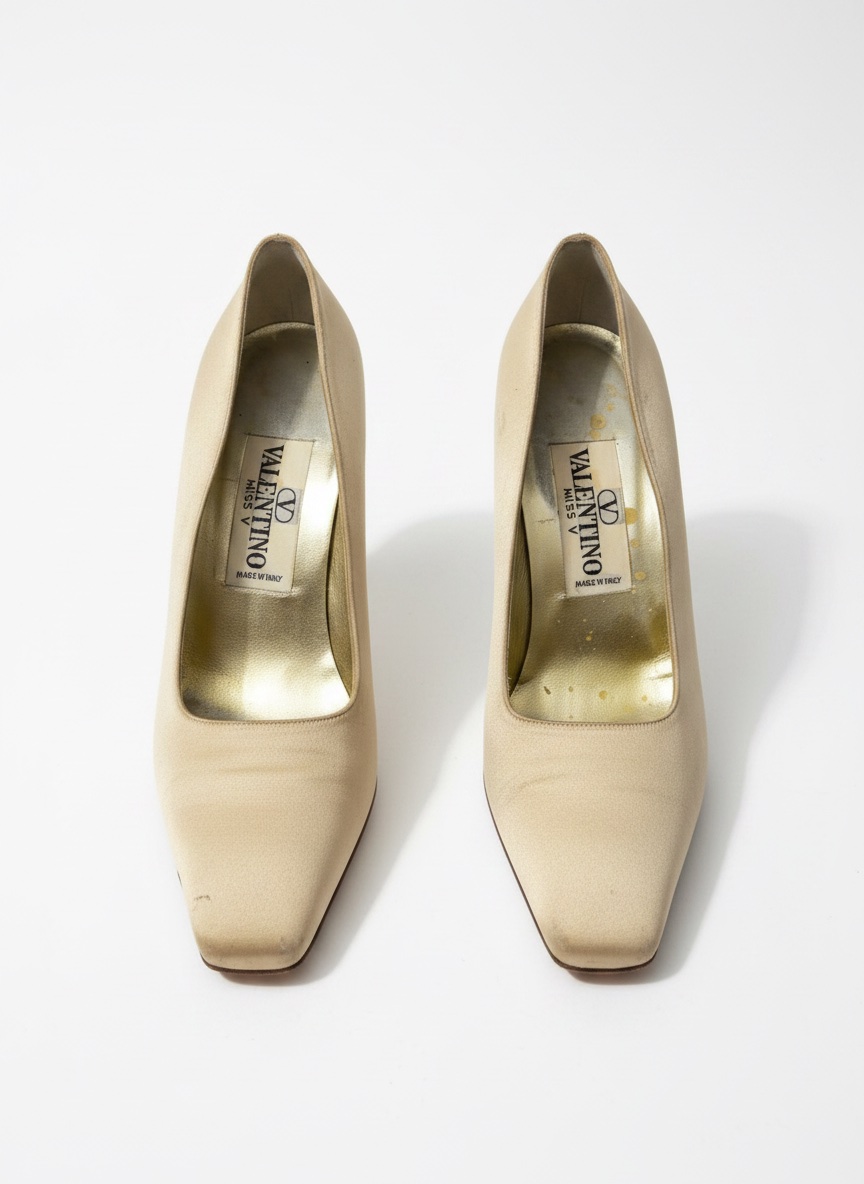 Chaussures à talon beige 