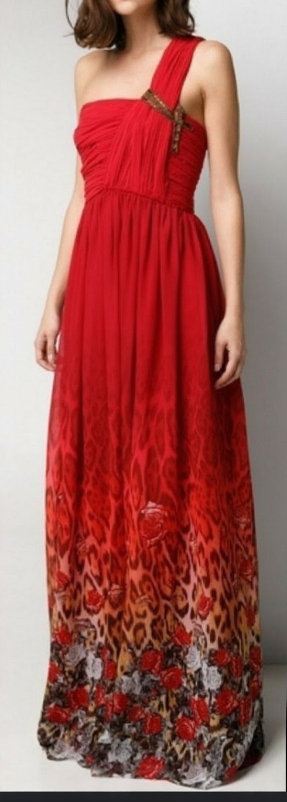 Robe longue Mango Rouge