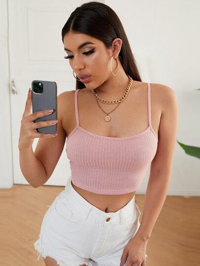 Crop Top Shein rose 