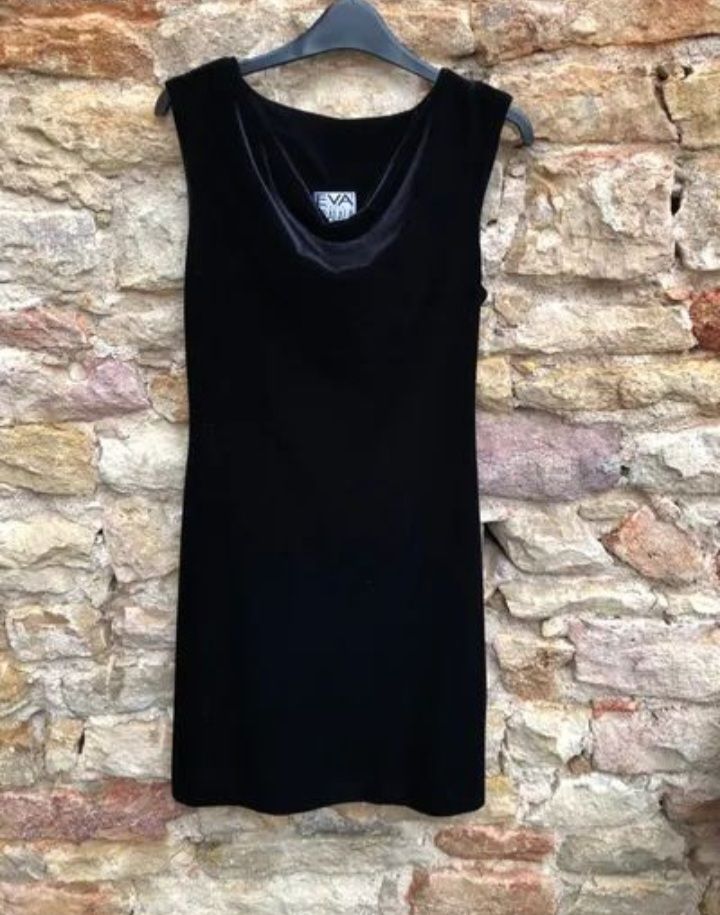 Robe eva velours noire 
