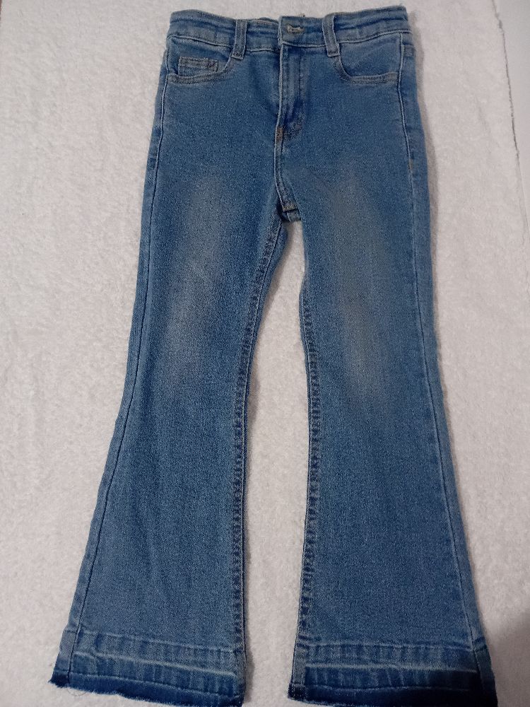 Jeans taille haute pattes d'éléphant 