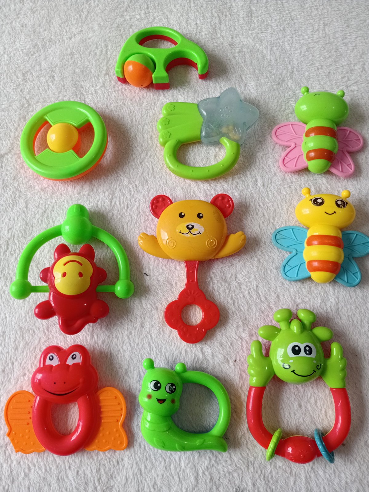 Lot de 10 hochets