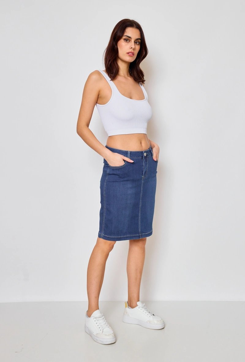 Jupe demi long jean 