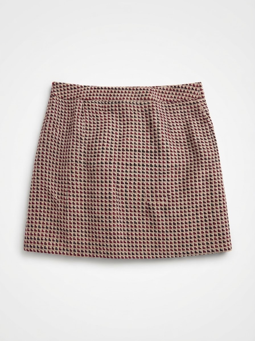 ❤️✨ Jupe Tweed H&M - Bordeaux / Mini Chic M