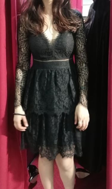 Robe noire dentelle 