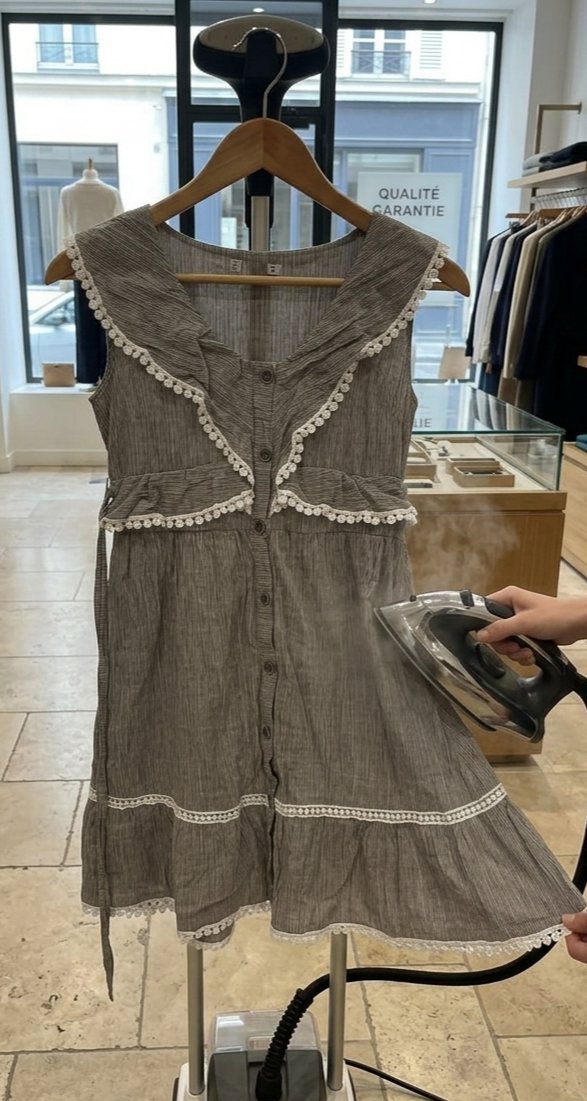 Robe courte d'inspiration champêtre / romantique