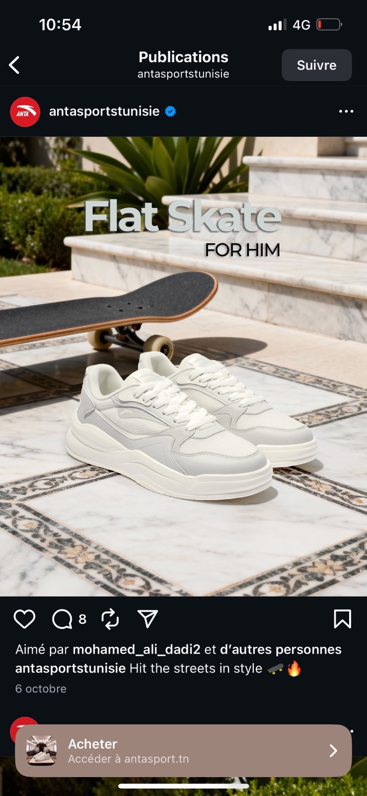 Basket gris pour homme 
