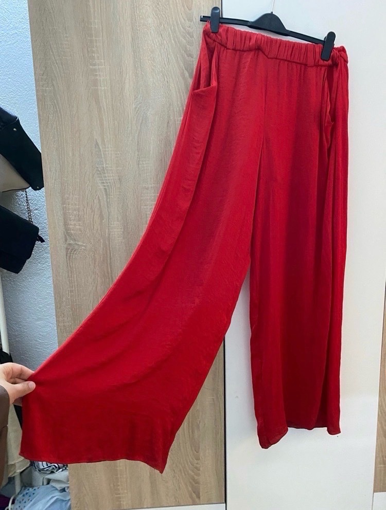 Pantalon  large long fluide zara
