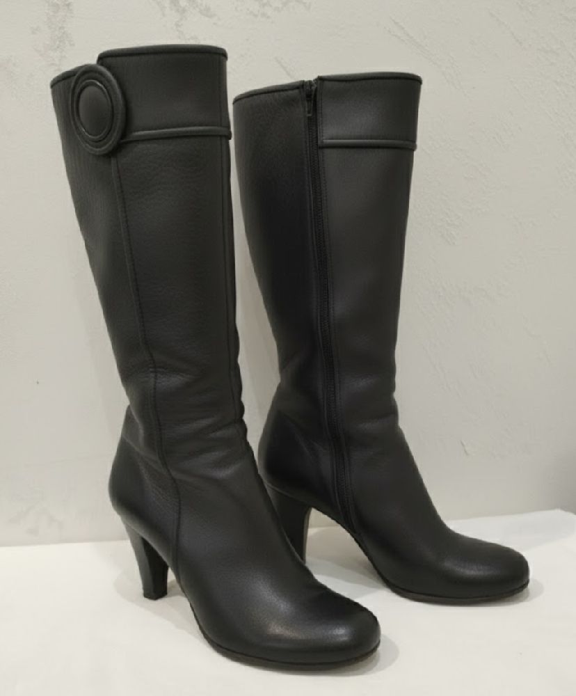 Bottes en cuir véritable 
