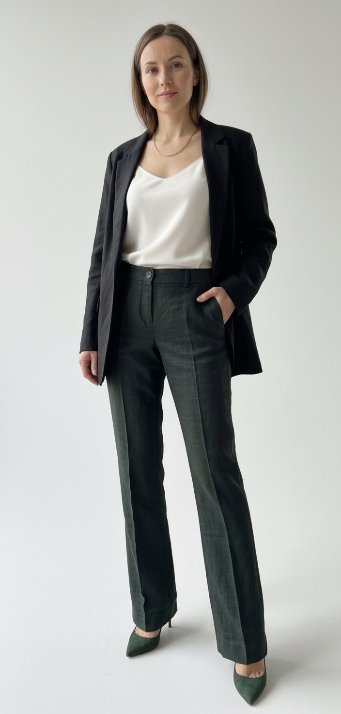 Pantalon lin Mango 