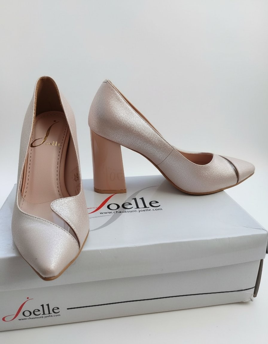 Escarpins rose poudré neufs pointure 39