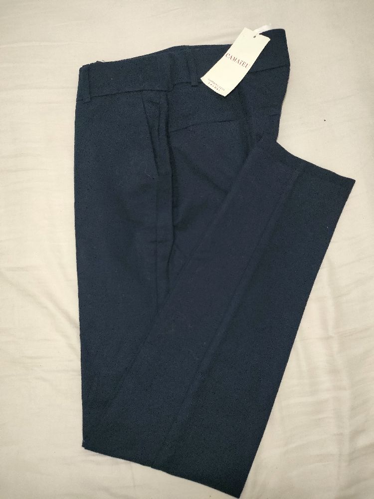 Pantalon bleu marine Camaïeu 