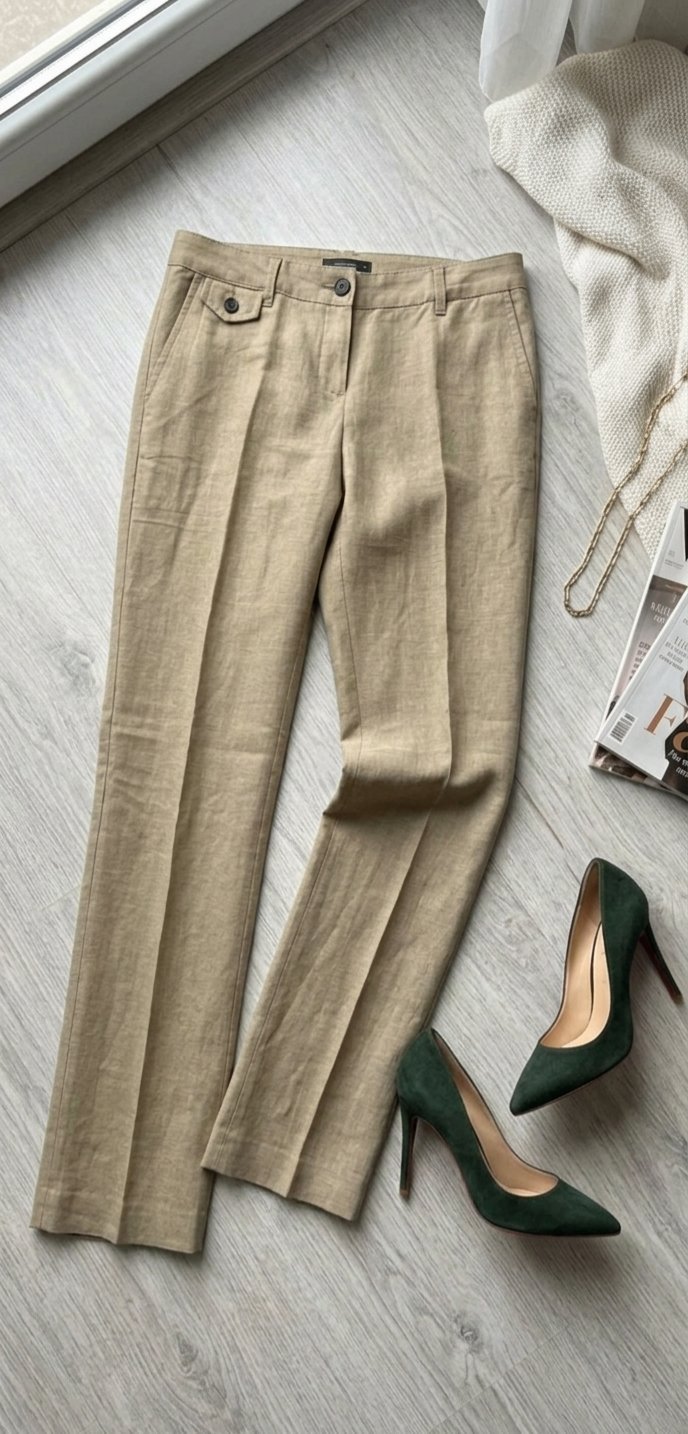 Pantalon lin Mango 