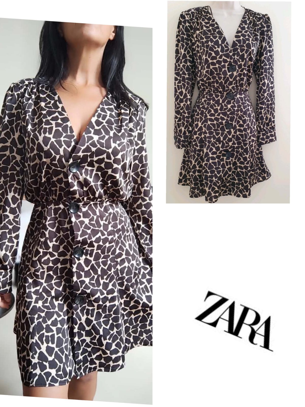 Robe imprimée Zara neuve