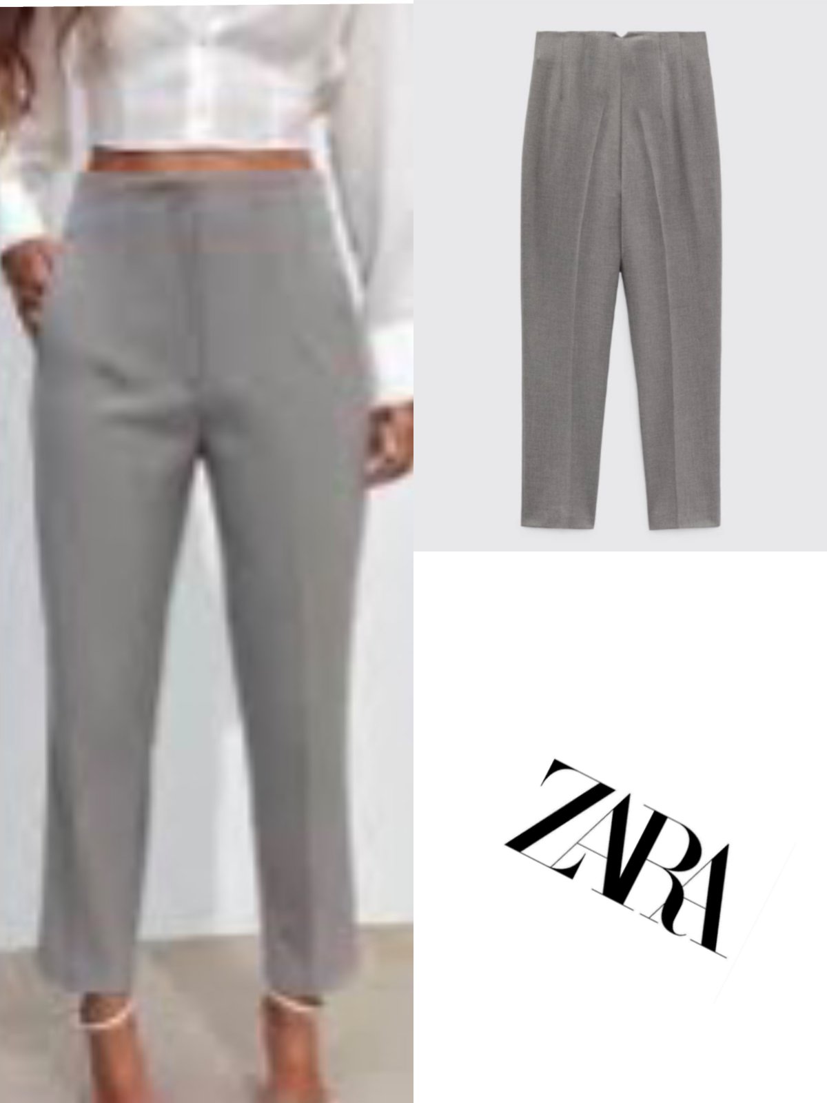 Pantalon taille haute Zara 
