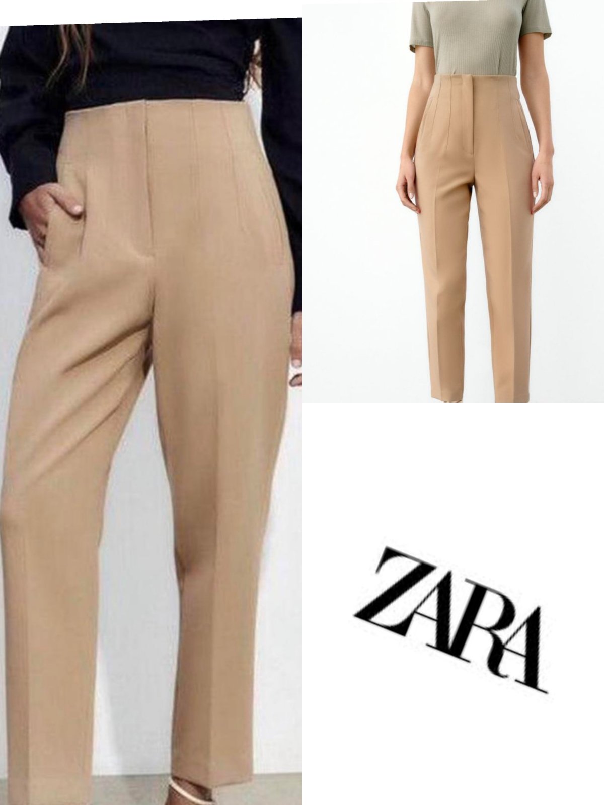 Pantalon taille haute Zara 