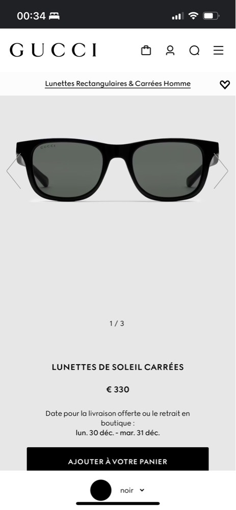 Des lunettes GUCCI