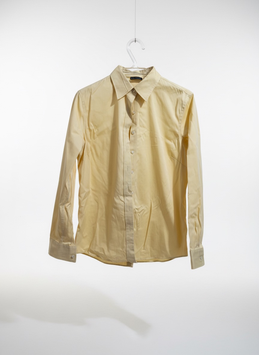 Chemise jaune beurre
