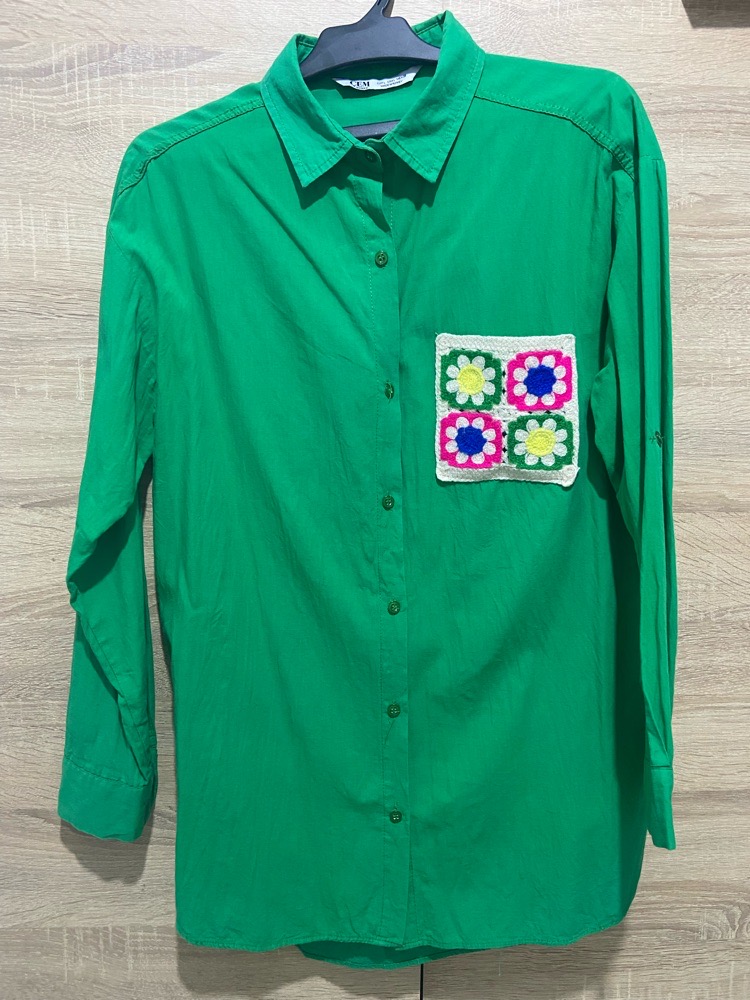 Chemise longue à manches longues