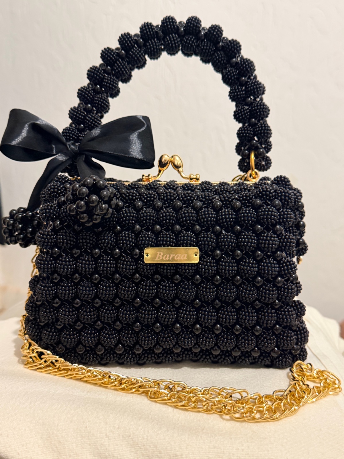Sac en perle noir