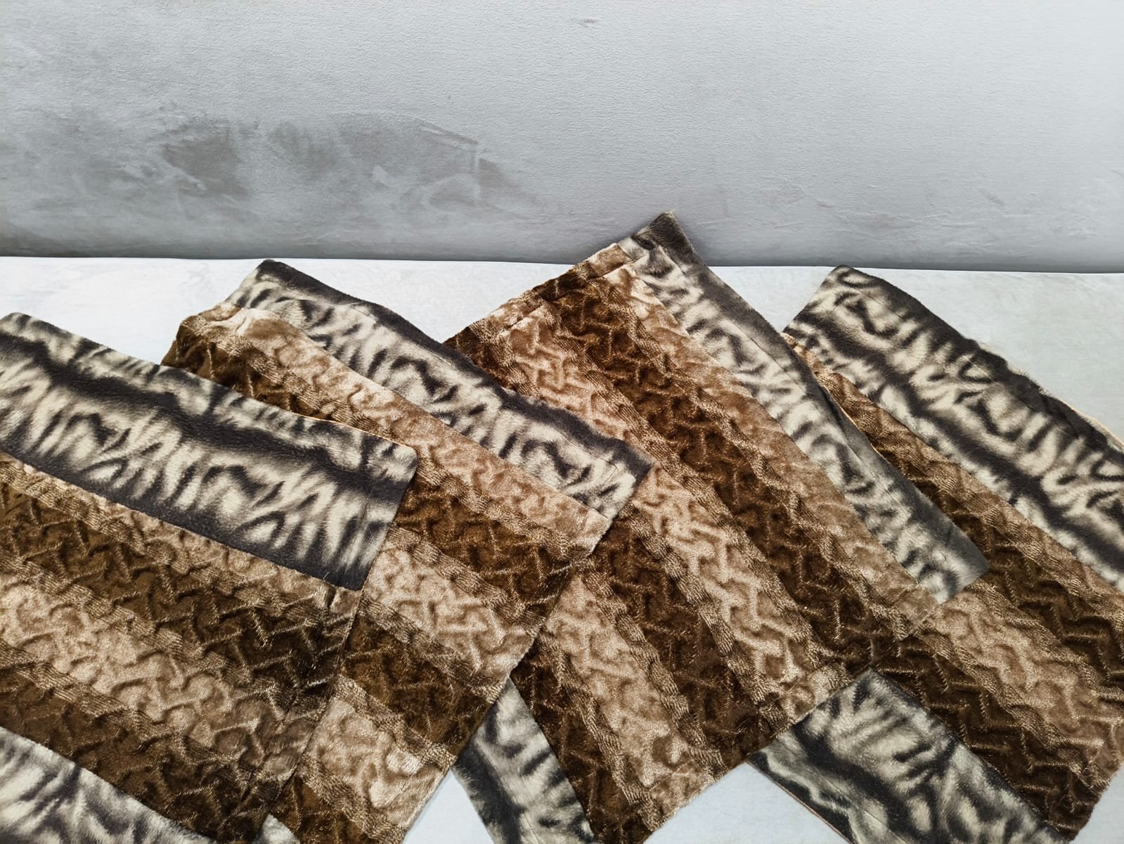 Lot de 4 housses de coussin imprimées🤎✨️