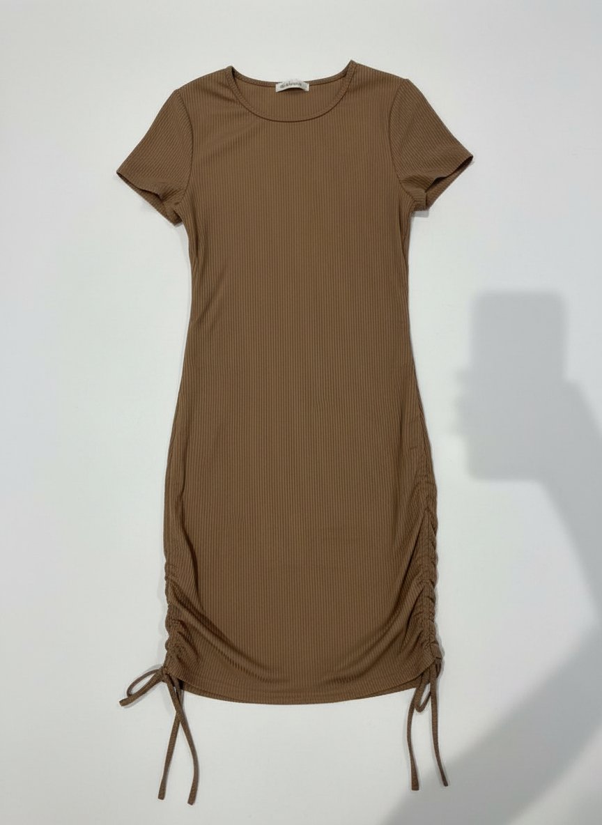 Robe moulante côtelée SHEIN beige – Excellent état🤎✨️