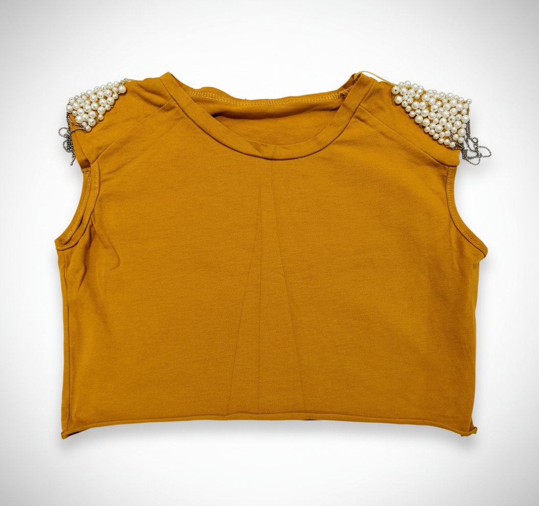 Crop top magnifique avec des perles✨️