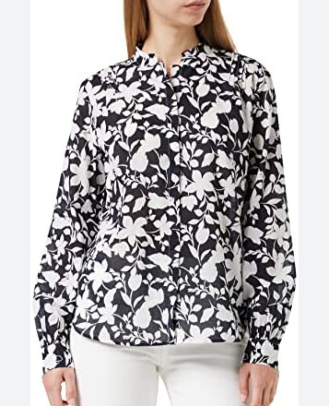 Chemise Marco Polo à imprimé floral🖤🤍