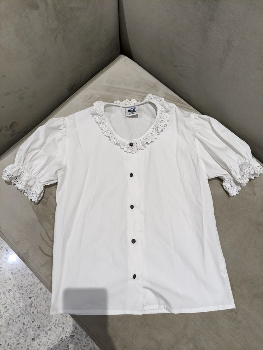 Chemise blanche romantique avec dentelle 🤍✨️