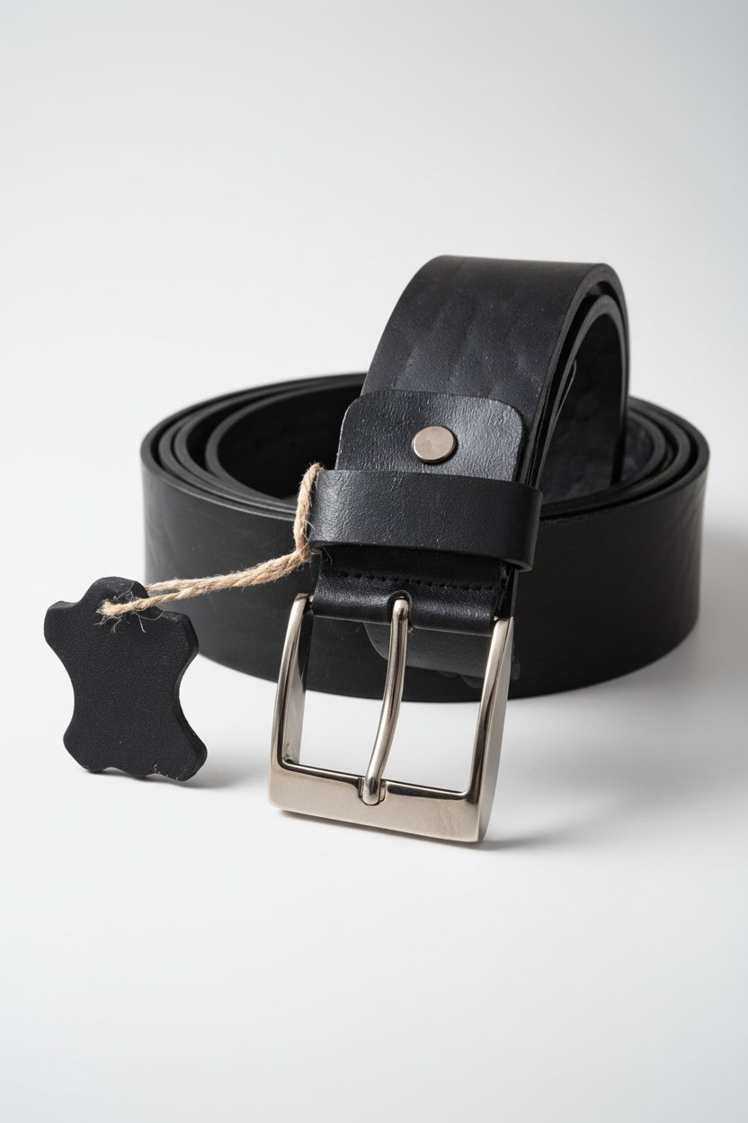 🖤 Ceintures noires en cuir de vachette véritable 