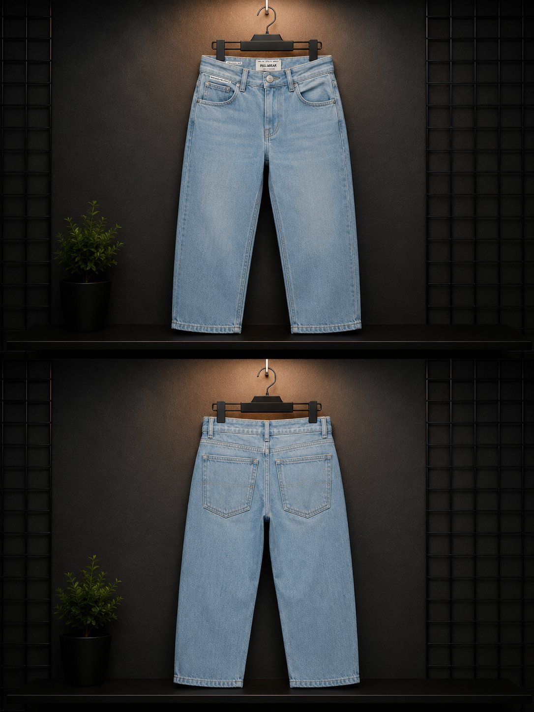 Jean Pull&Bear bleu clair, coupe standard, taille EUR 40 / USA 31 / MEX 31.