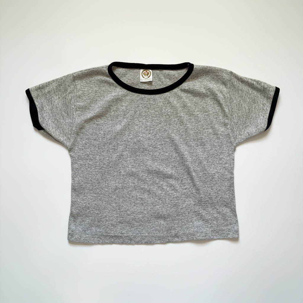Crop top gris 