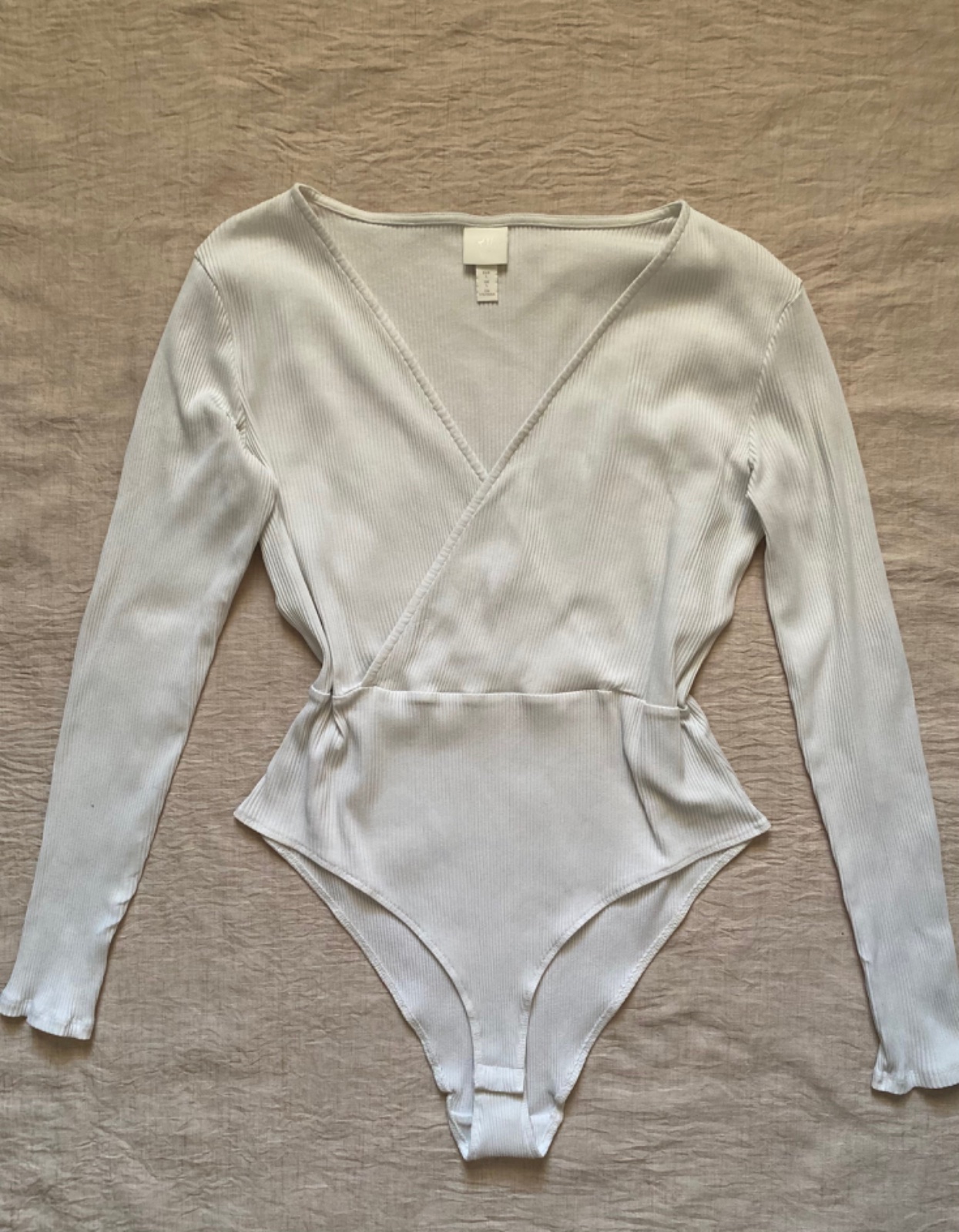 Pull croisé blanc 