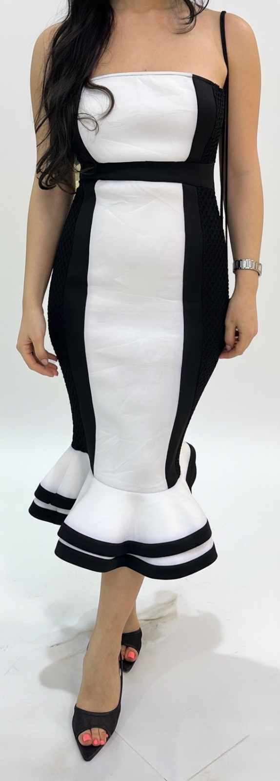 Robe noir et blanc