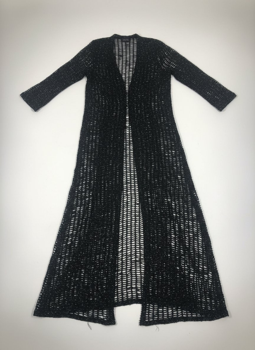 Abaya jillet en laine soirée fait a la main 