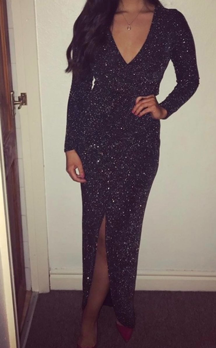 Robe soirée bling bling