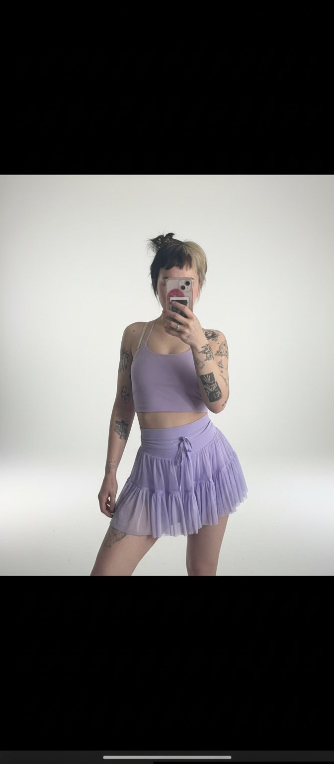 Pirouette skort lavender